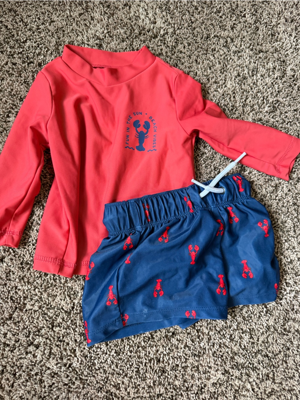Carters 6 months swim set lobster